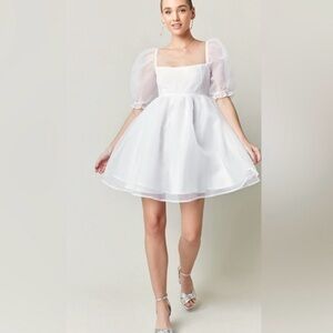 Audrey Parks x Francesca’s Alison Babydoll swing mini Dress